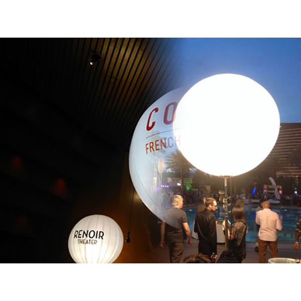 Poly Silk Balloons Illuminate Led Lights 80W For Music Festival Decoration