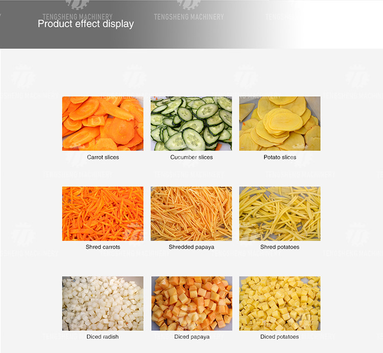 Crumbling Homogenization Industrial Fruit Slicing Machine Vegetable Papaya Tengsheng