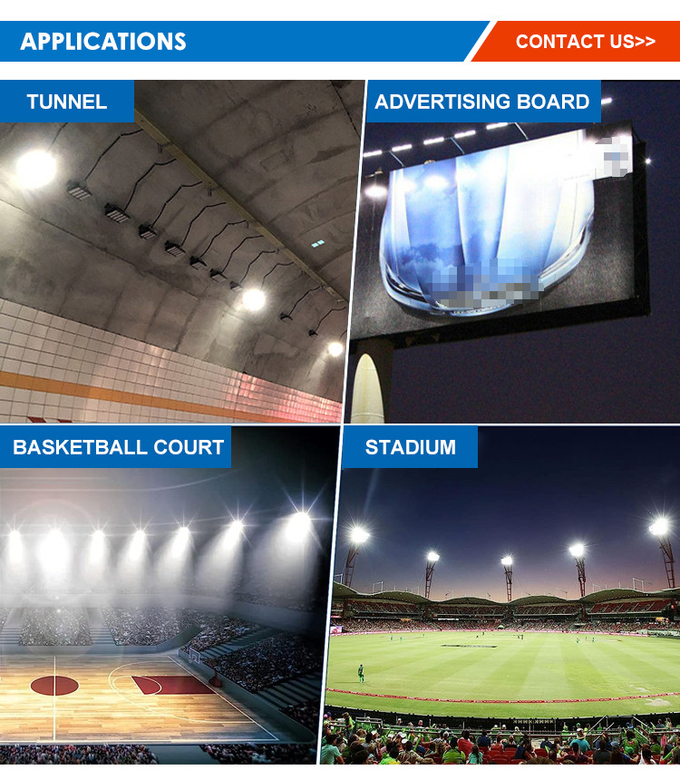IP66 High Powered LED Flood Security Lights 200w 250w 300w 400w 500w 600w Led High Mast Flood Light With SKD Housing