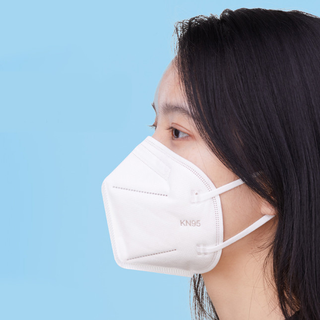 FFP2 Safety 5 Layers Folding Non Woven Dust KN95 Face Mask , Breathable Respirators KN95 Cover