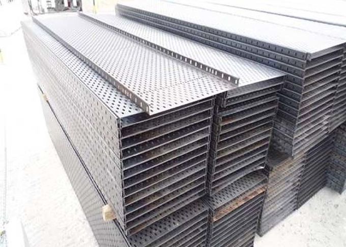 Steel Cable Tray Storage Rack Roll Forming Machine 77.2kw Total Power