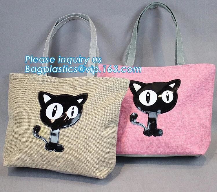 Natural Burlap Tote Shopping Bags Reusable Jute Bags with Full Gusset with Handles Laminated Interior tote shopper pack