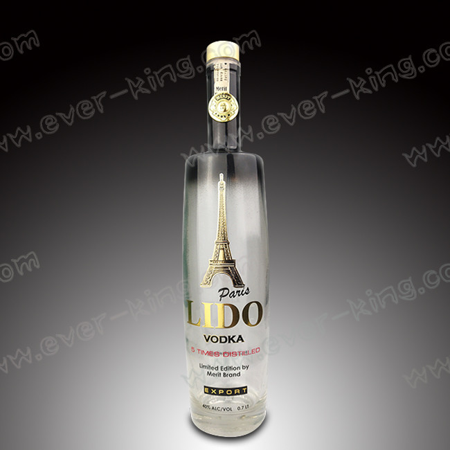 750 ml Vodka Glass Bottle Extra White Flint for Luxury Spirits