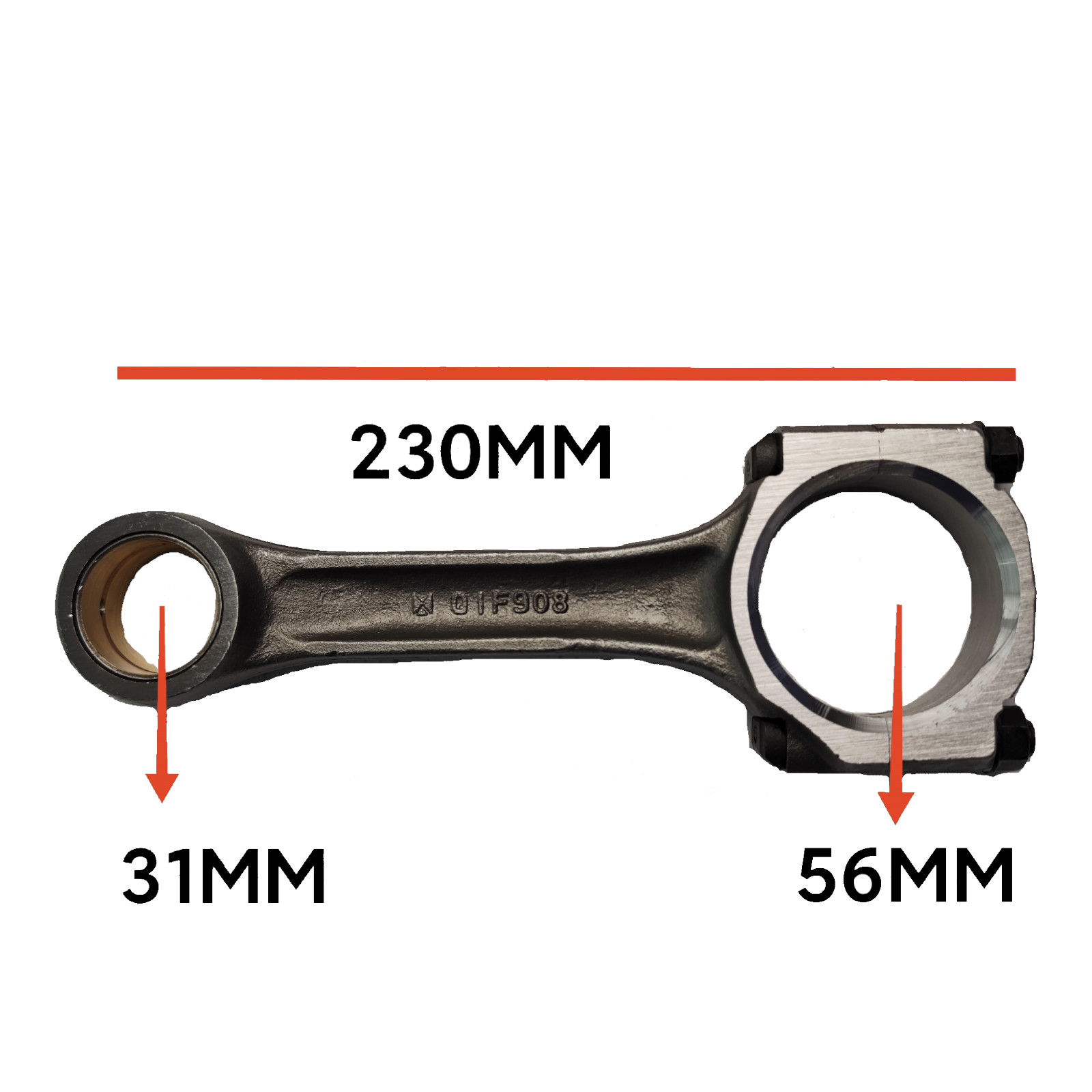 Connecting Rod Assembly 100P 4JB1 Isuzu Engine Parts NKR JMC1030 8-97062300-0 8970623000