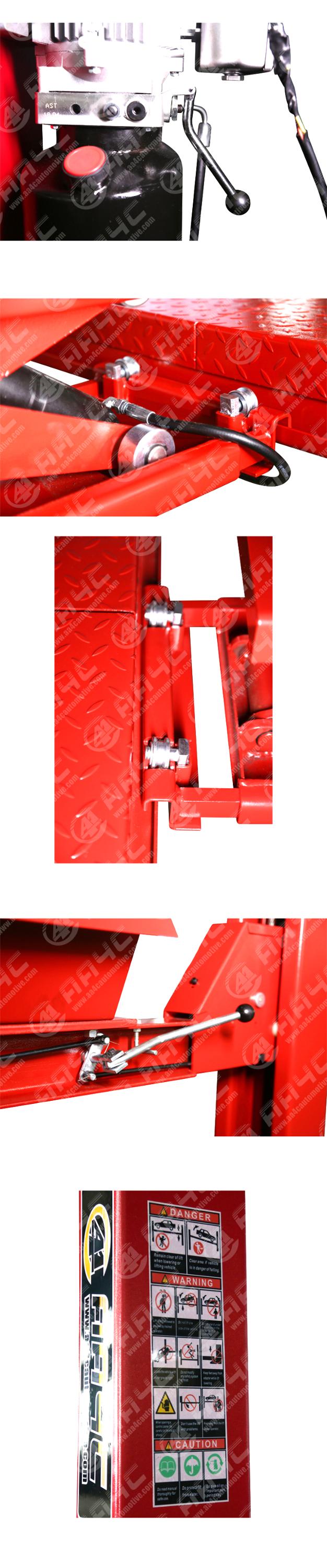 Hydraulic 4 Post Vehicle Lift 3.5T 4.0T 5.0T Four Post Automotive Lift With Jacks Parking