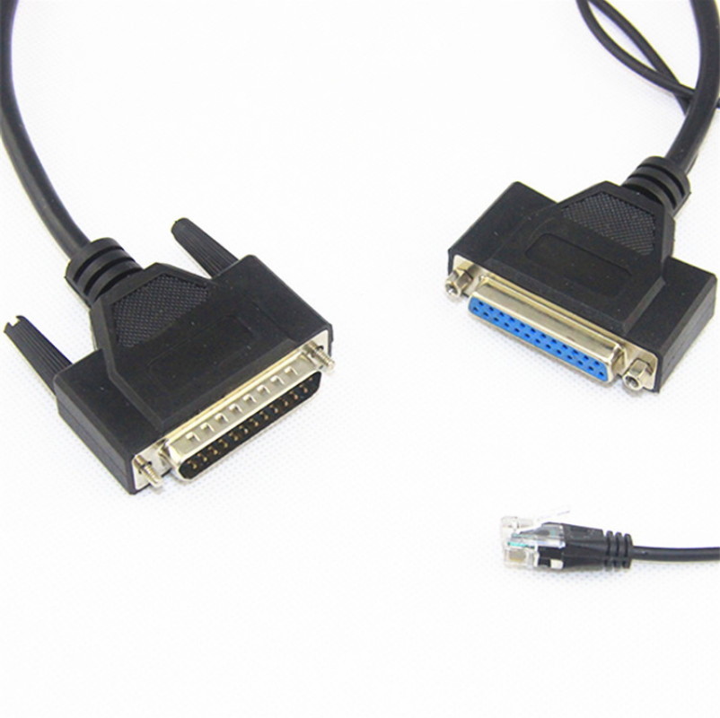 Serial RS232 RJ45 Cable DB37 DB44 USB With Bare Copper Conductor