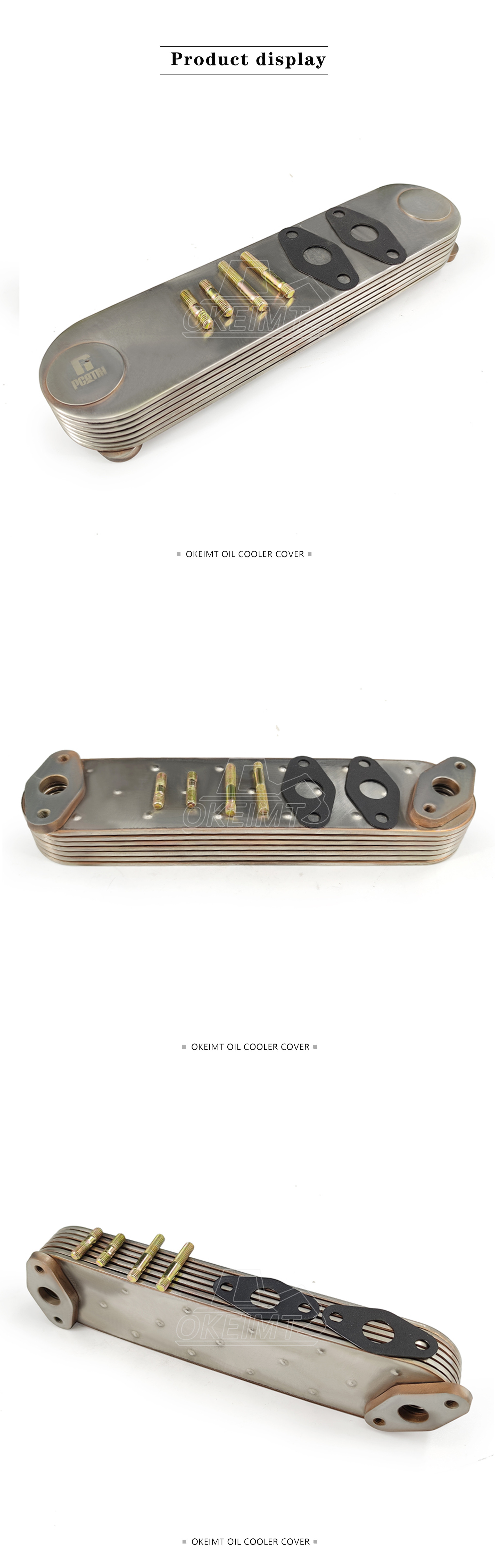 OKEIMT 600-651-1550 6D95-7P Komatsu Engine Oil Cooler Core for Komatsu PC200-6 PC220-6