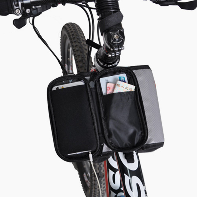 Mobile Phone Holder Bicycle Pannier Bag Waterproof Mountain Road Bike Touchscreen Bag