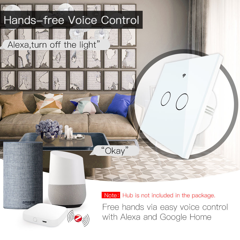 Zigbee Wifi Smart Wall Light Switch Voice Control Light Switch