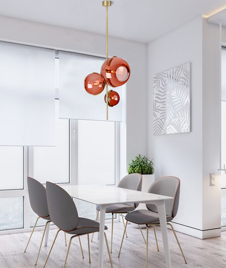 Nordic Pendant Lamp Postmodern Designer Red Glass Pendant Lights(WH-GP-169)