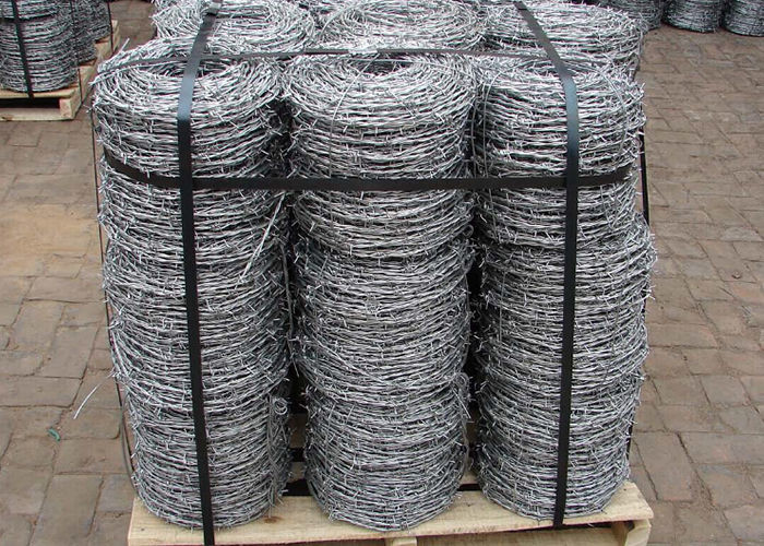 Stainless Steel ISO9001 Hot Dip Galvanised Barbed Wire