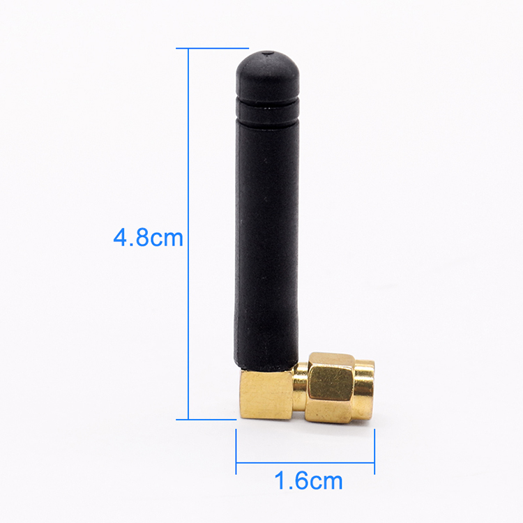 Vertical L Shape Long Range Omnidirectional Wifi Antenna 2.4G 2500MHz 2dBi