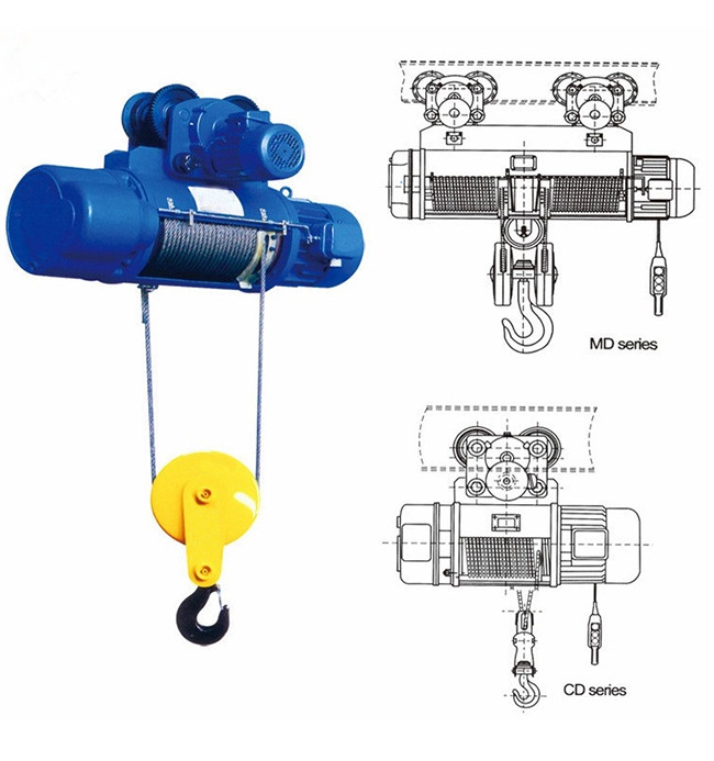 8m/min Gantry Spare Parts 60m Cable Elevator Lifting Hoist