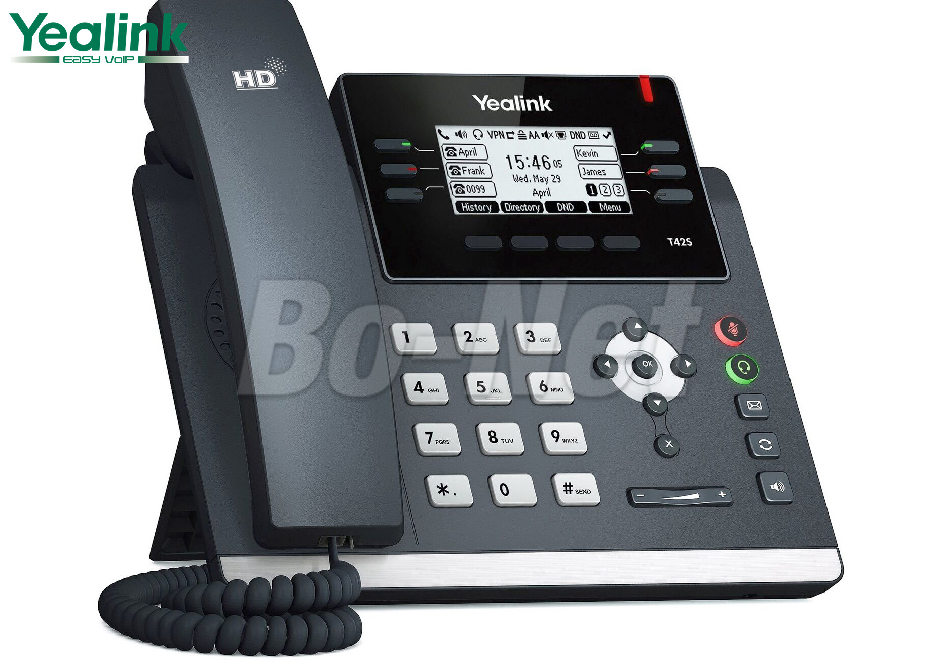 HD Video ConferenceCisco IP Phone Yealink T4 Series SIP-T42S 12 Line 6 SIP Account