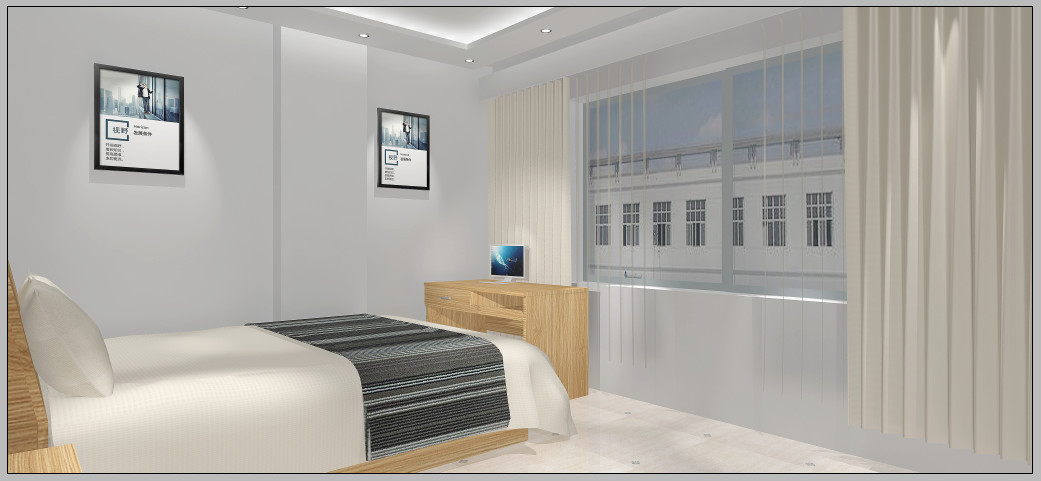 American Style Hotel Contract Furniture Melamine Surface Fire Resistant