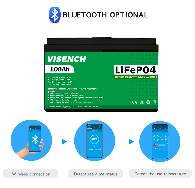 Visench Direct factory high quality 12v 100ah 5KWH 10KWH 48v 100AH lithium batteries