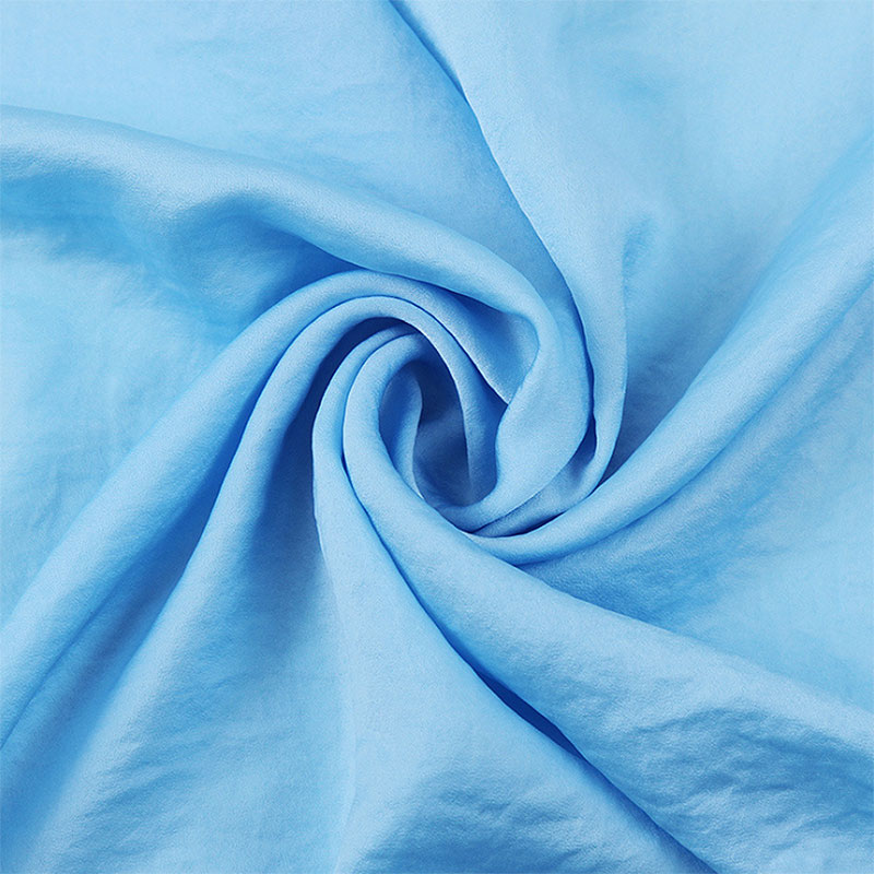 59 inch Blue Smooth Taffeta Dyeing Polyester Fabric 138gsm Like Silk Shimmer