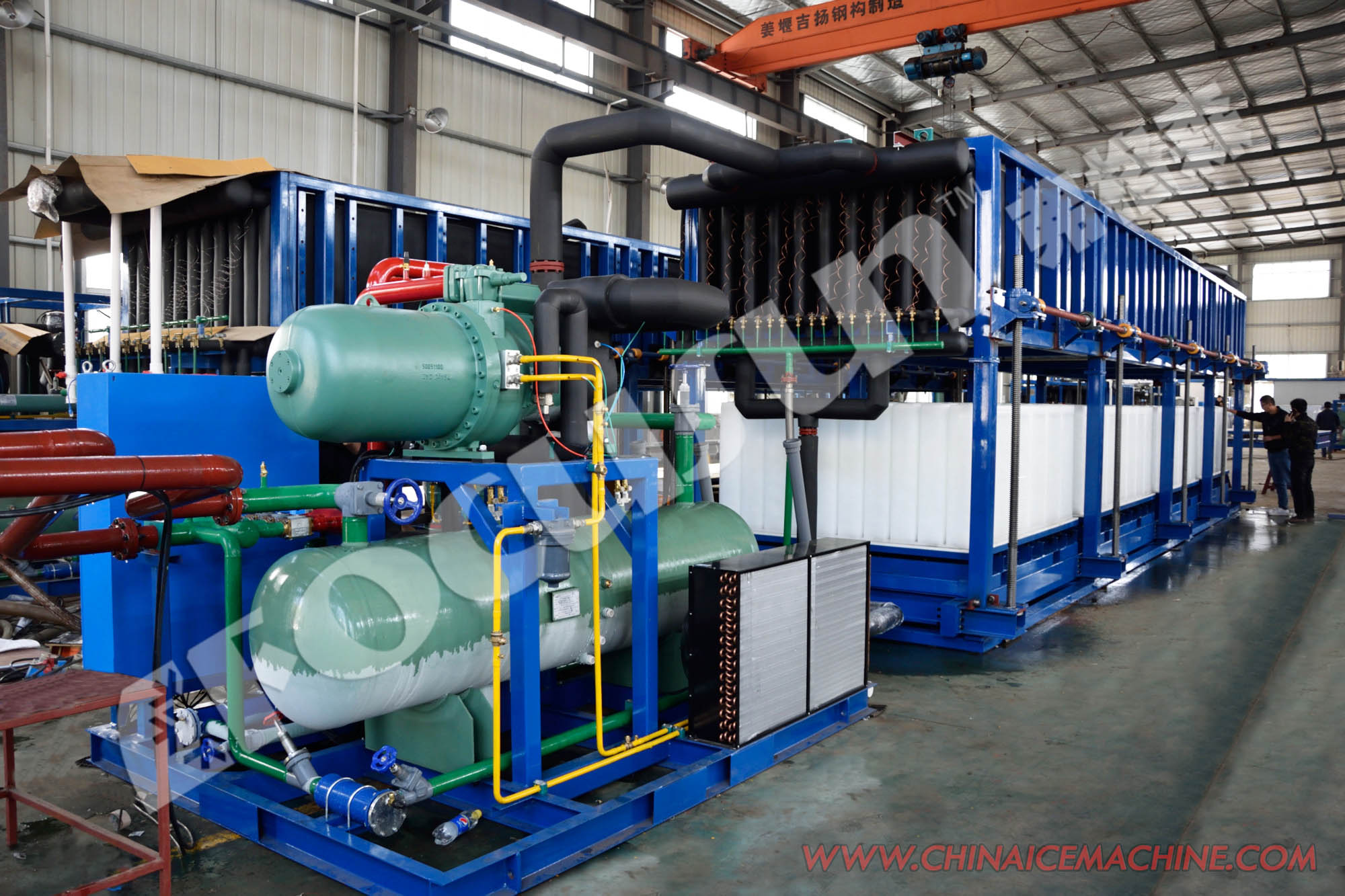 R404 Refrigerant Container Type Block Ice Machine for Seafood Preservation 5Ton/Day