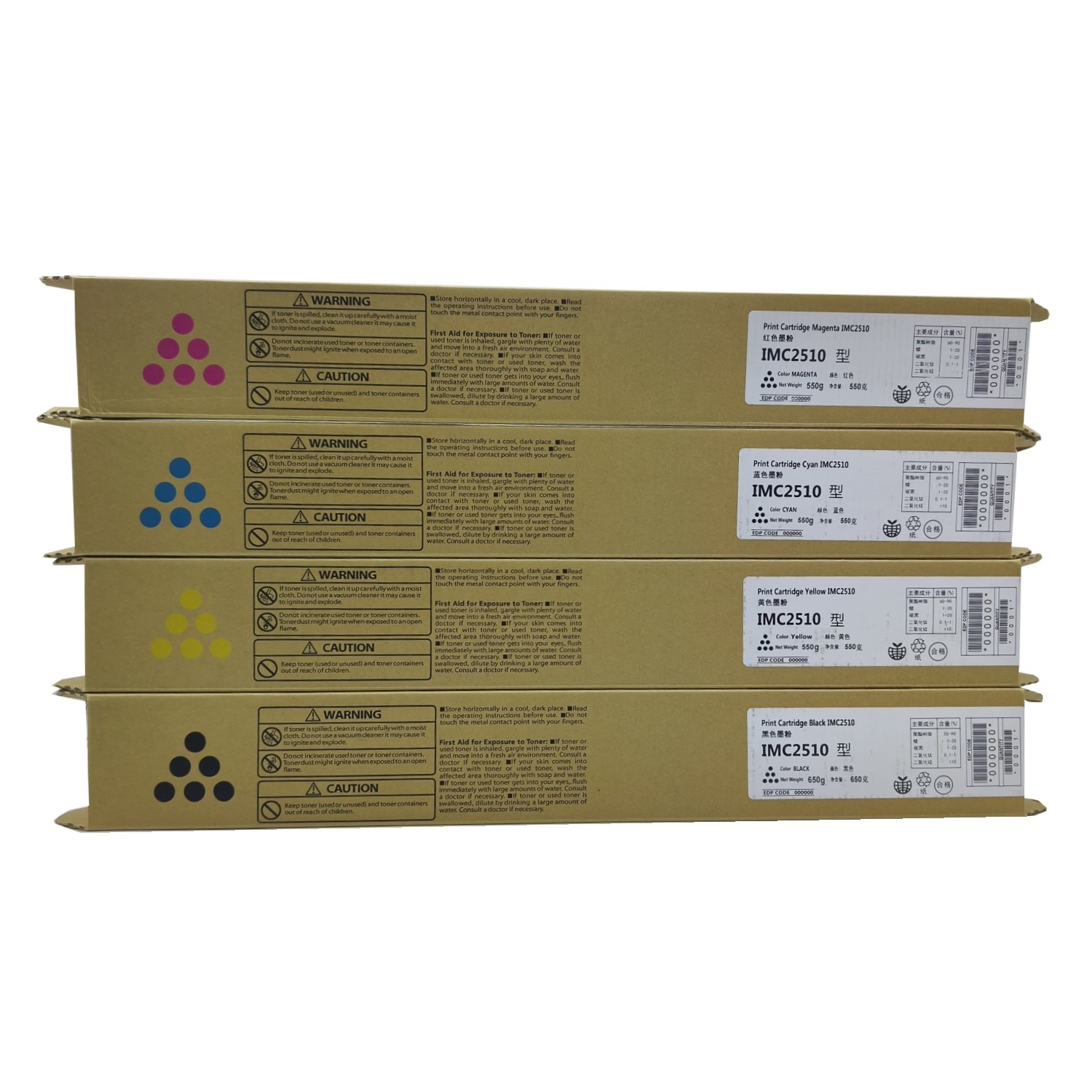 Japan Powder Toner Cartridge For Ricoh IM C2510 C2010 C3510 C3010 C4510 C5510 C6010 Printers And Copiers Toner Cartridge