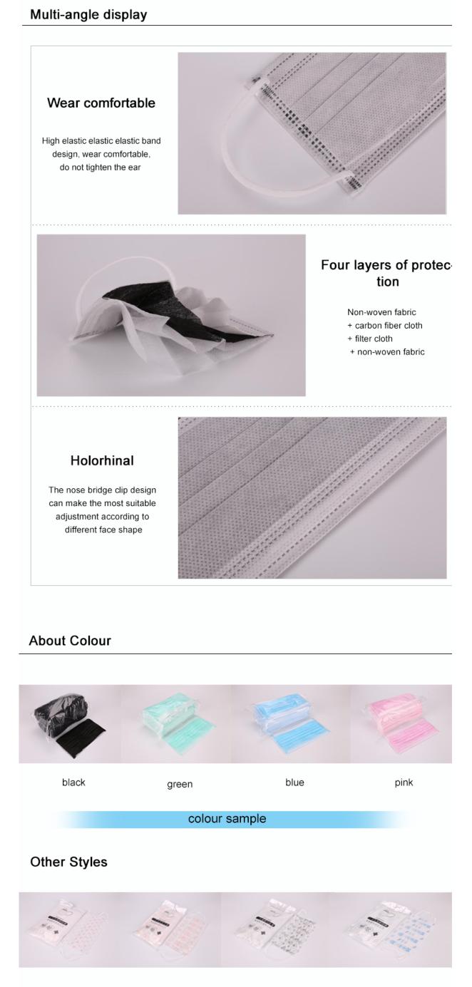 In Stock Non-Woven Earloop 3 Ply Facemask Surgical Cubrebocas Medical Disposable Mask