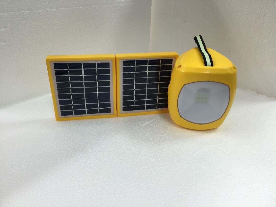 Best selling solar lantern with mobile phone charger / 2pcs solar panel / 9pcs led lights