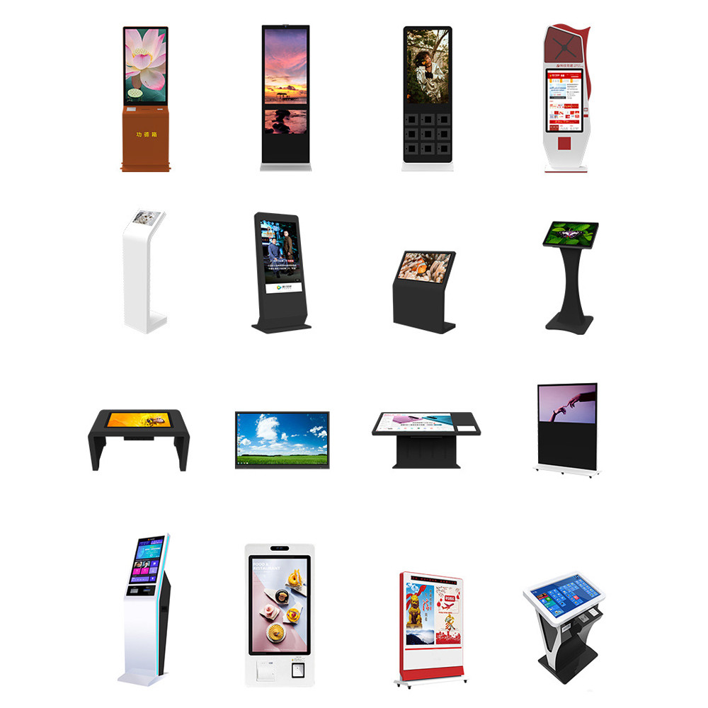 LCD Digital Signage Kiosk With 178° Viewing Angle 2GB-4GB RAM Intel / RK CPU