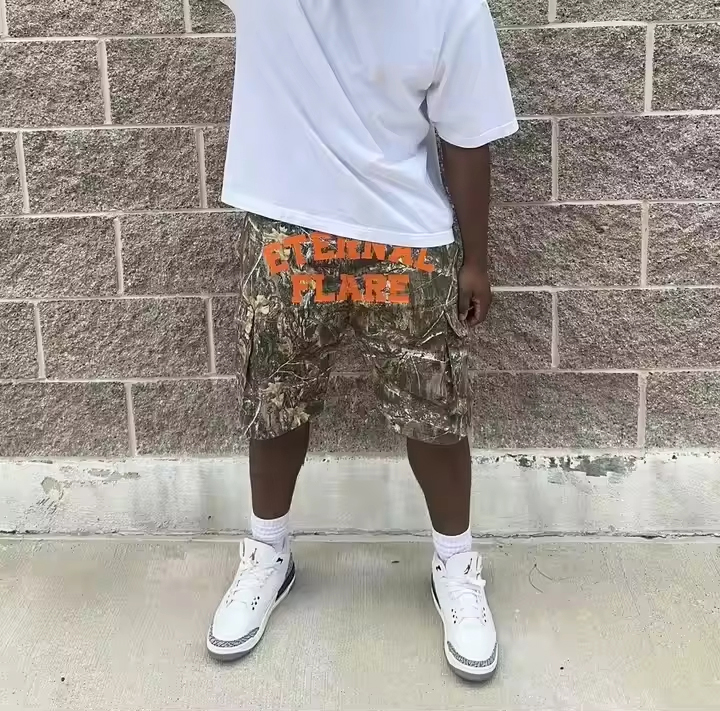 Mens Streetwear Shorts Digital Print