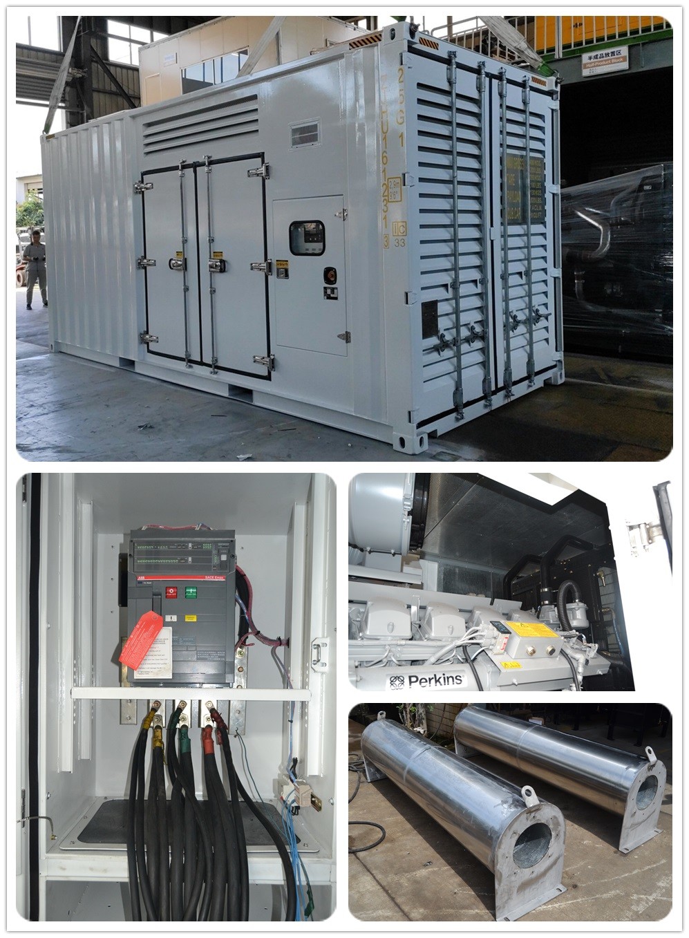 Machinery Diesel Engine Set 135KVA With UK Perkins 108KW Diesel Generator Silent