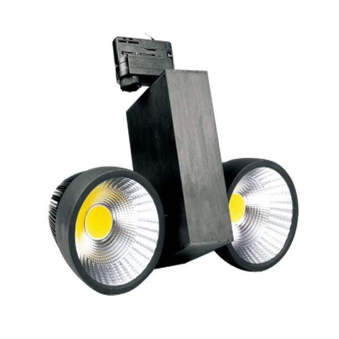 high quality 50w led cob track light rail light AC85-265V led COB light source white/black color 500