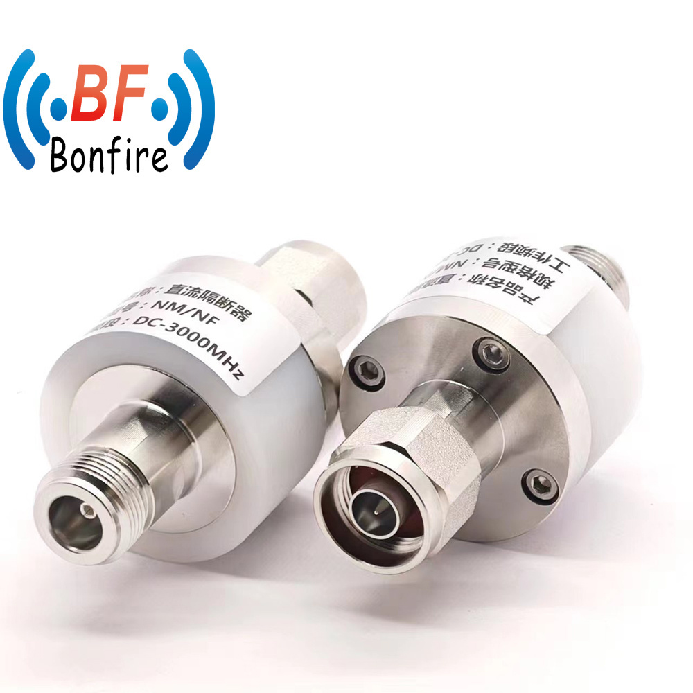 DC-3000MHz Indoor RF Coaxial DC Block 200W Nm to NF