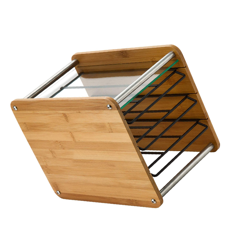 Three-layer Bamboo K-cup Caddy Storage Box with 45 Holder Organizer CE / EU Certified