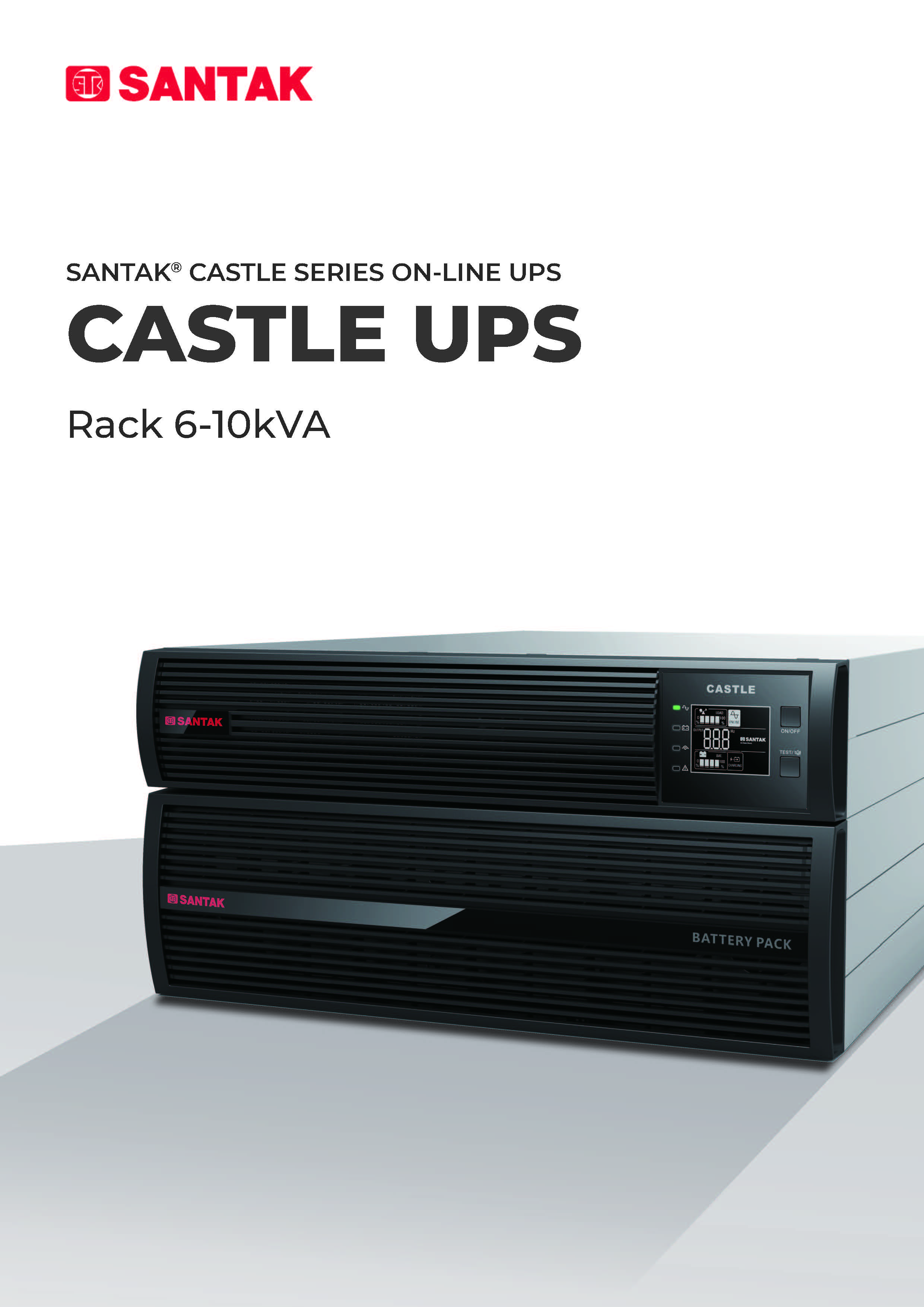 36V/72V/96V Battery Voltage On-line 1KVA 2U Rack Mounted Single Phase High Frequency Ups