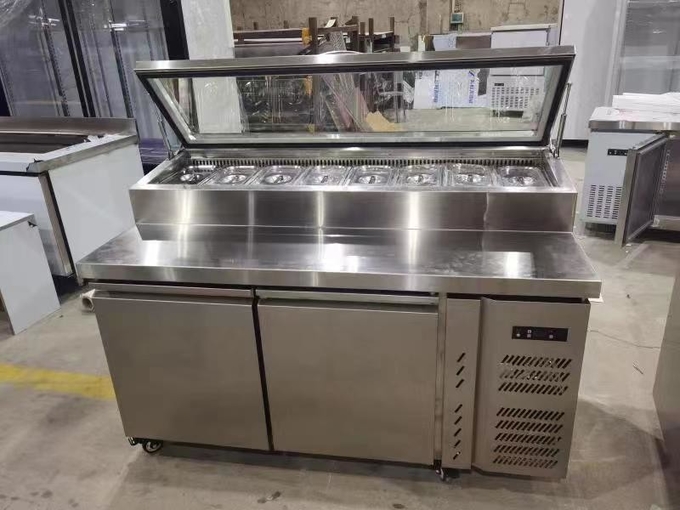 Under Counter Salad Table Commercial Refrigeration Pizza/Sandwich Prep Table