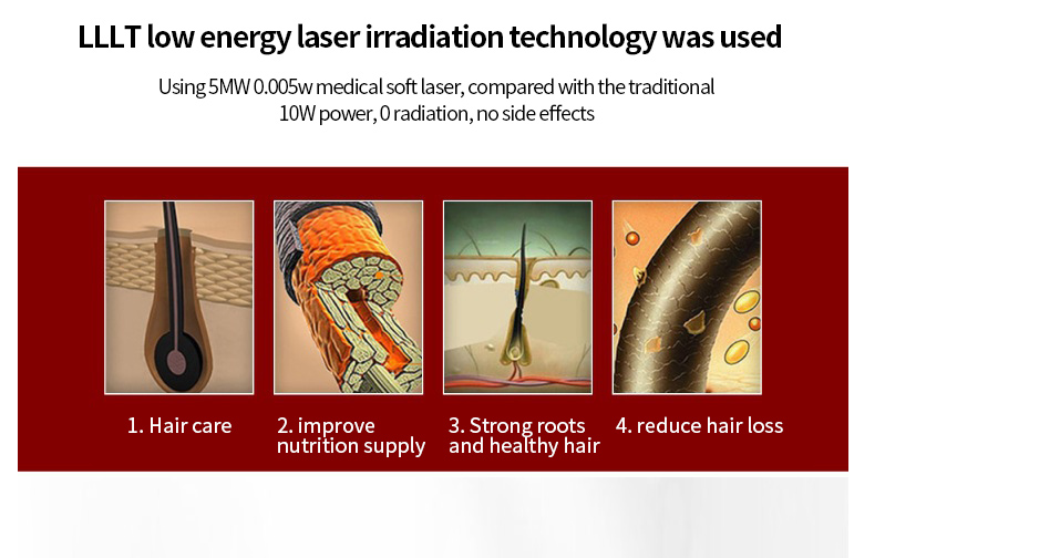 Vertical PDT LED Light Therapy Machine 650nm Laser Hair Growth Comb