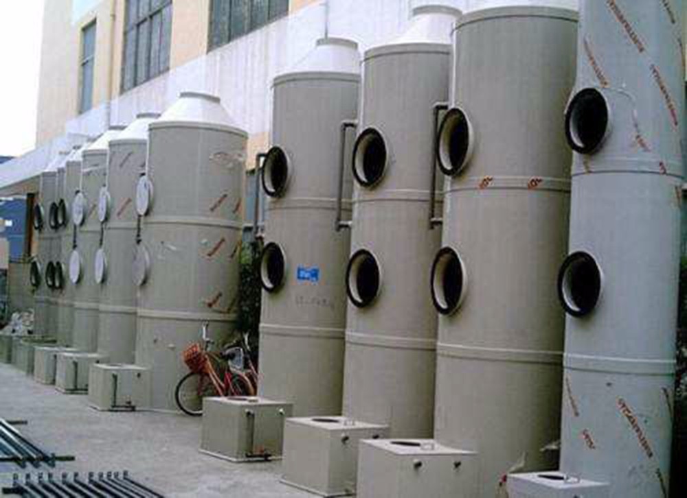Highly 400 kg Wet Scrubber Column Gas Cleaning Spray Tower with 80% Purify Efficiency