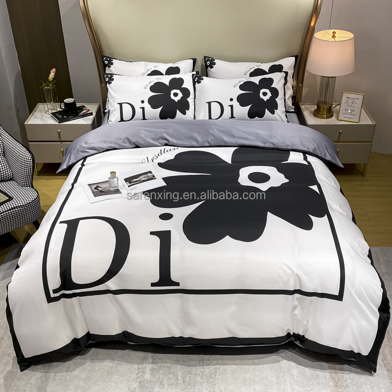 100% Polyester Pillowcase Duvet Cover Sets Luxury Bedding Set for Adult Home Bed Cover