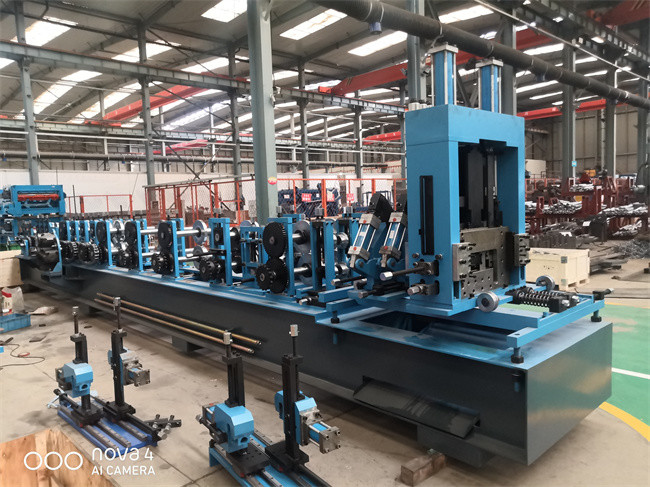 22KW CZ Purlin Roll Forming Machine 1-3mm C Channel Roll Forming Machine