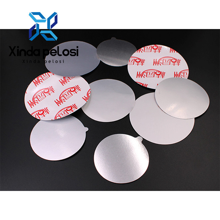 89mm 38mm 53mm Foil Heat Induction Liner With Lid For PP PET PVC Glass Bottles