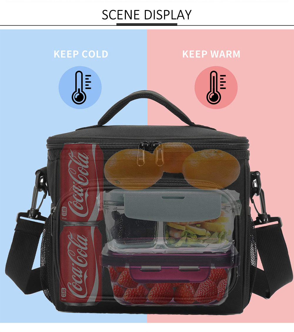 Office Work School Picnic Beach Leakproof Cooler Tote Bag with Shoulder