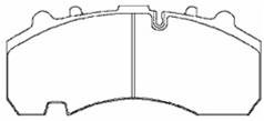 WVA 29167/29216 Disc Brake Pads for BPW, Fruehauf