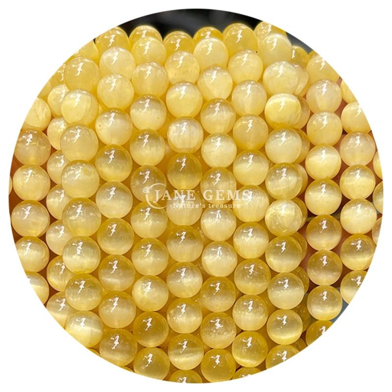 Wholesale Natural Gemstone Round Loose Beads 8mm Blue Gypsum Loose Beads Round Hematite Beads Spacers for Jewelry Making