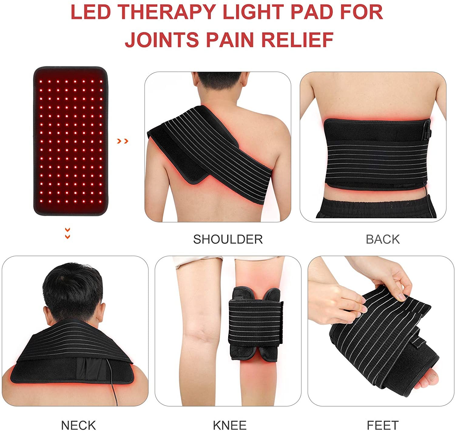 ODM 660nm / 850nm Infrared Red Light Therapy Belt For Horse Pain Relief