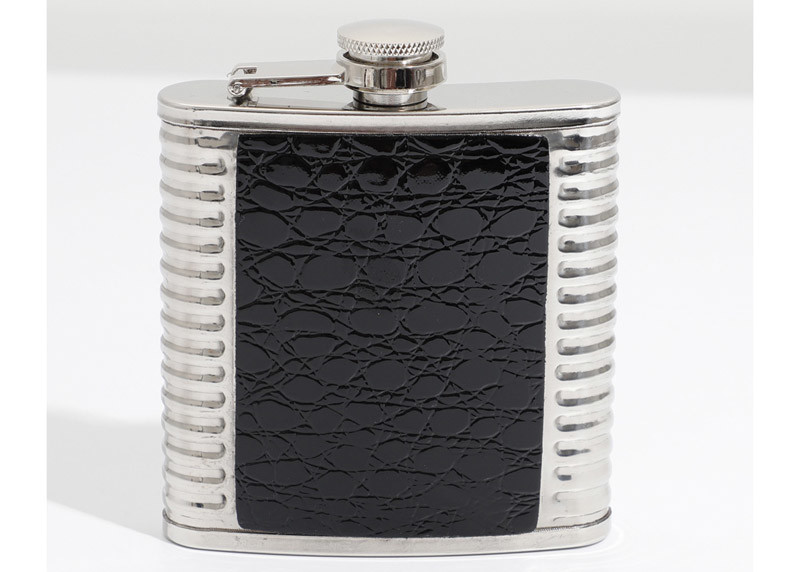 Camping Stainless Steel Small Hip Flask , Personalised Hip Flask 6 7 8 Oz Double Cylinder