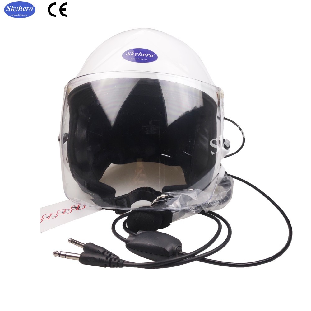 Noise Cancel PPG Black Helmet With Full Headset EN966 Certificated Paramotor Helmet China Supplier blue red black