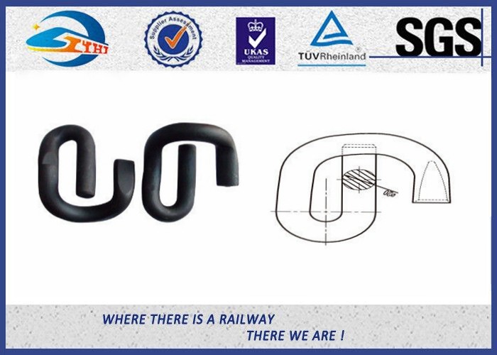 Diameter 18mm 20mm E Elastic Rail Clips Painted for Railway Fastening E1806 E2006 E2055 E2091
