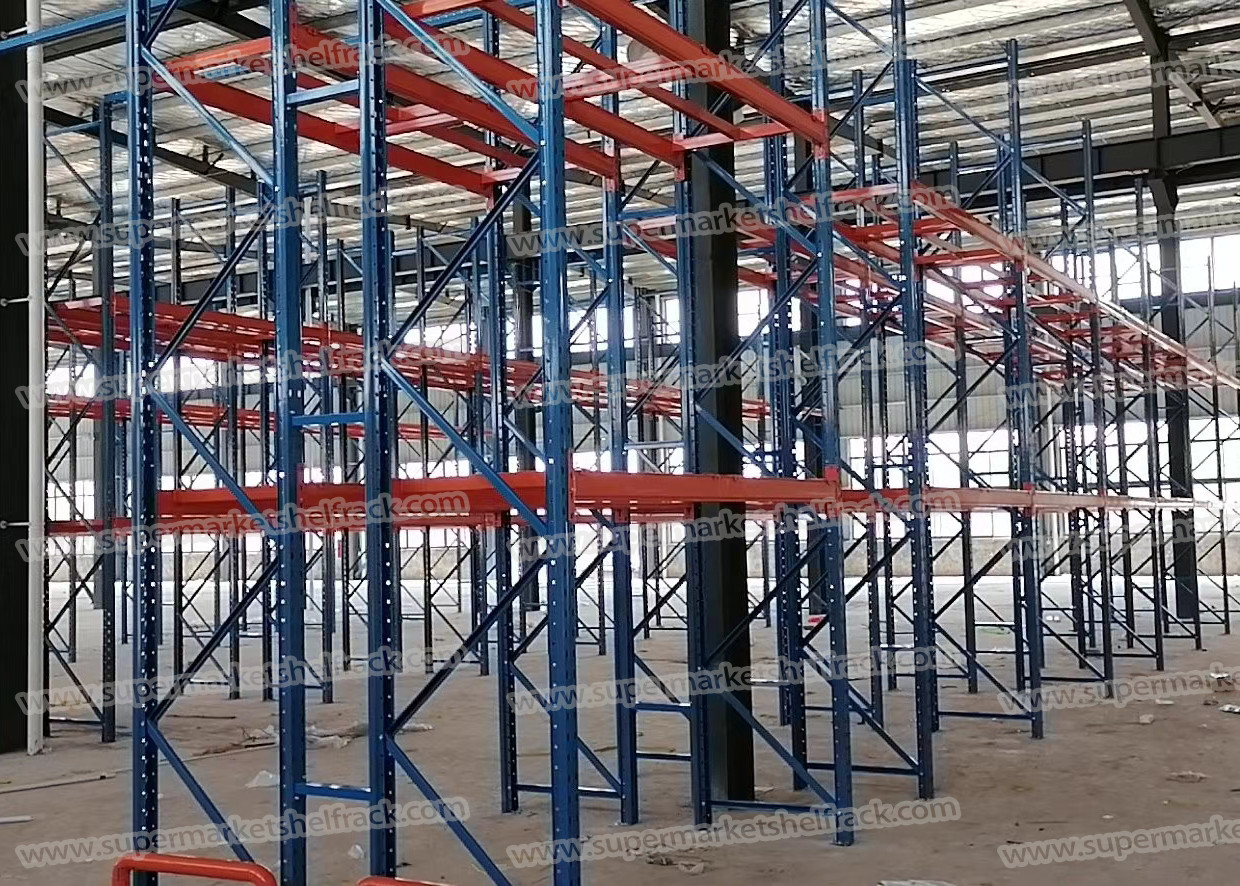2700mm 1100mm Warehouse Shelving And Racking Cold Rolled 2 Shelf Pallet Rack