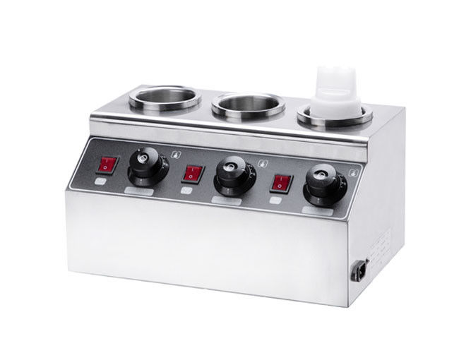 Diameter 80mm Snack Food Processing Equipment Three Sauce Filling Depth 160mm For Squeeze Jam