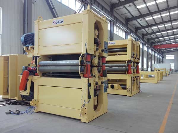 2 heads 2 sides calibrating wide belt sander for plywood MDF board BSG2613RF
