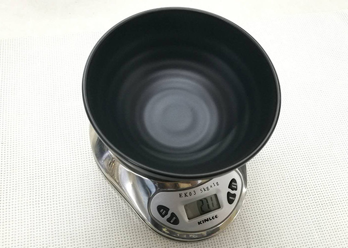 Diameter 16cm Weight 271g Black Color Noodels Bowl Imitation Porcelain Bowl