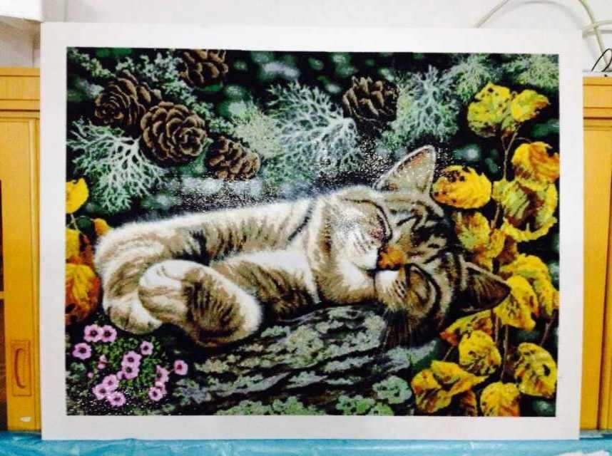Diamond Painting Woman Sleep In The Desert Cross Stitch Square Diamond Embroidery Se